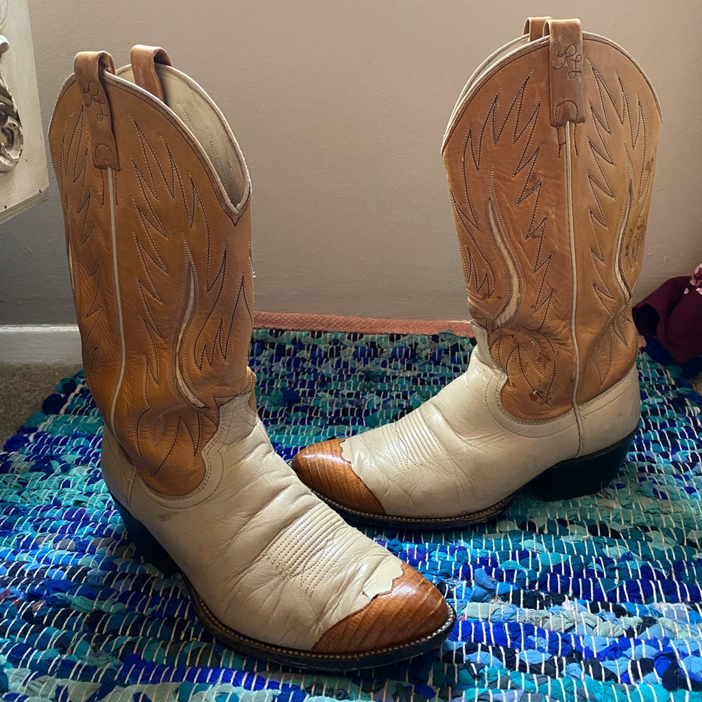 Ralph Lauren Polo Western Cowboy Boots 1980